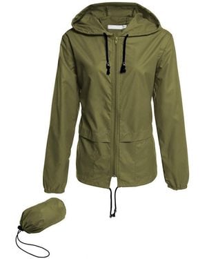 Piscifun Lightweight Water-resistant Hooded Windbreaker - Green