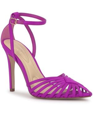 Jessica Simpson Paveri Huarache Strappy Stiletto Pumps - Purple