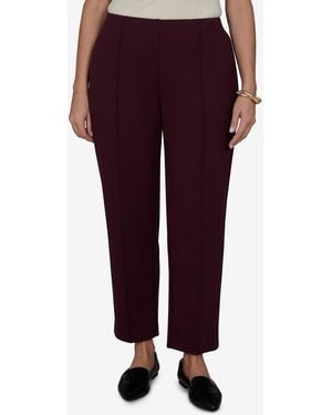 Ruby Rd. Plus Size Mid-rise Pull-on Ponte Pants - Purple