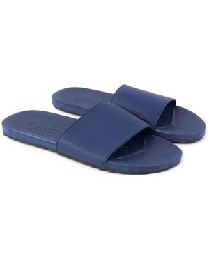 feel good S Banyan Rubber Spa/shower Slide Sandals - Blue
