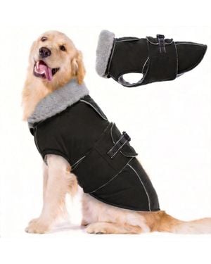 Aronkl Reflective Waterproof Dog Jacket - Black