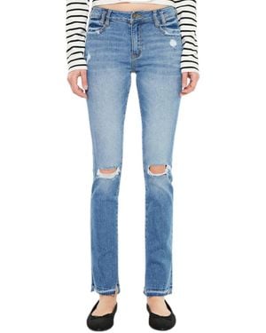 Kancan Birdy Mid-rise Skinny Jeans - Blue