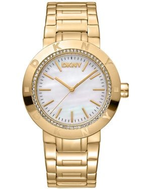 DKNY Eastside Logo -tone Stainless Steel Bracelet Watch - Metallic