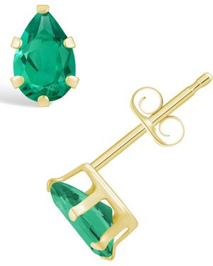 Macy's Gemstone Stud Earrings - Green