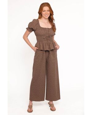Petal & Pup Bridget Jumpsuit - Brown