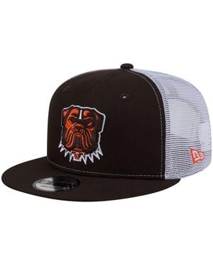 KTZ Cleveland S Core Team 9fifty Trucker Snapback Hat - Black