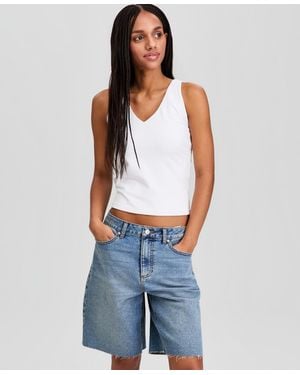 And Now This V-neck Tank Top - Blue