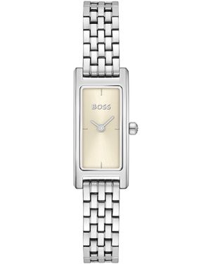 BOSS Lucy Quartz Stainless Steel Watch 15mm - White