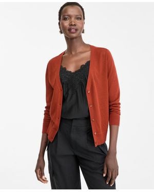 INC International Concepts V-neck Cardigan Sweater - Red