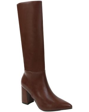 BERNESS Auden Block Knee High Boots - Brown