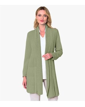 Stella Carakasi Knitted A-line Go To Cardigan - Green