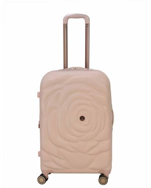 Thalia Sodi Rose Flower 26" Expandable luggage - Natural