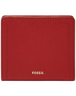 Fossil Logan Rfid Bifold Wallet - Red