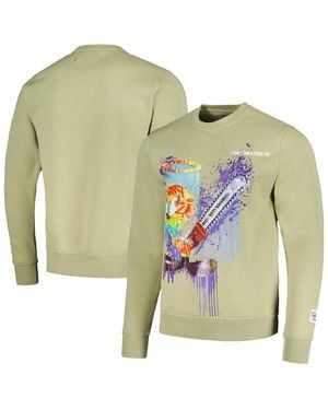 FREEZE MAX And Looney Tunes Tweety Bird Splatter Horror Pullover Sweatshirt - Green