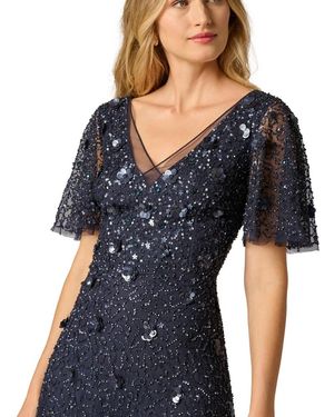 american eagle black lace dress American Eagle Black Floral Embroidered Long Sleeve Cut Out A Line Min   Brie
