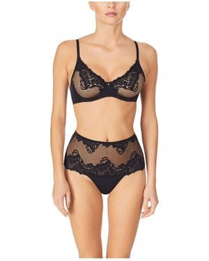Le Mystere Lace Allure Demi Bra - Black