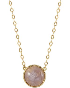 2028 Gold-tone Cap Amy Stone Necklace - Purple