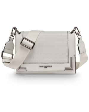 Karl Lagerfeld Camille Crossbody Handbag - Gray