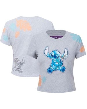 FREEZE MAX Lilo And Stitch Hold On Tight Baby Doll T-shirt - Blue