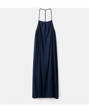 Mango A-line Denim Dress - Blue