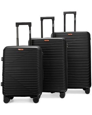 Bobcat Excavator 3-pc. Expandable Hardside Spinner luggage Set - Black