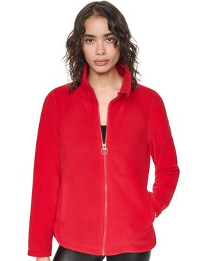 DKNY Collared Zipper-front Jacket
