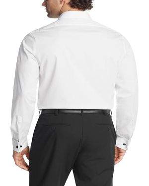 slim fit dress slacks Calvin Klein Steel Slim-Fit Stain Shield Solid Dress Shirt Gray M 15 3 –  Biggybargains main image 0