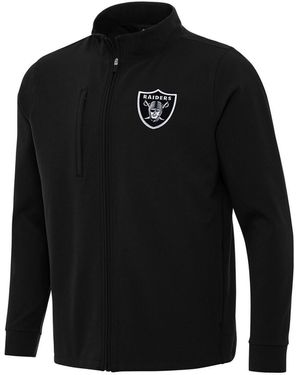 Antigua Las Vegas Raiders Regard Full-zip Jacket - Black