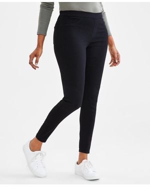 Style & Co. Petite Mid-rise Pull-on jeggings - Black