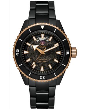 Rado Swiss Automatic Captain Cook High Tech Ceramic Bracelet Watch 43mm - Black
