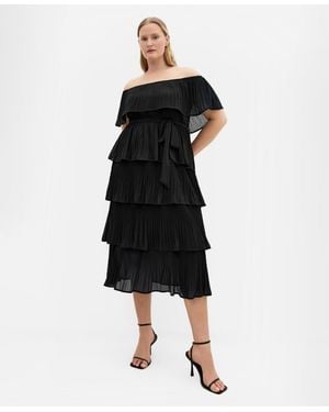 City Chic Plus Size Night Garden Maxi Dress - Black
