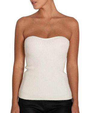 Belle & Bloom Distant Memories Knit Bustier - Brown
