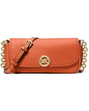 Michael Kors Nolita Small Flap Chain Crossbody Bag - Orange