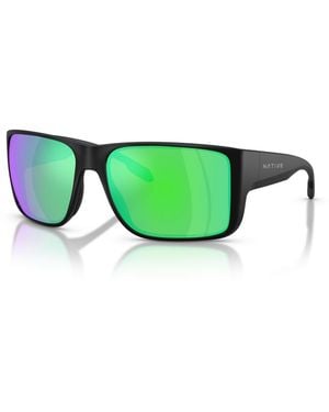 Native Eyewear Native Badlands Xl Polarized Sunglasses - Green