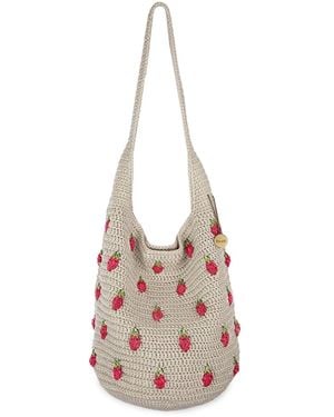The Sak 120 Crochet Small Hobo Bag - Purple