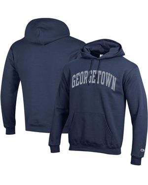 Champion North Carolina Tar Heels Basic Arch Fleece Pullover Hoodie - Blue