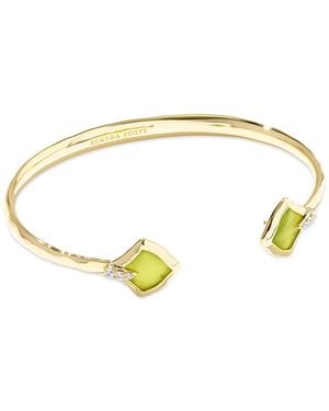 Kendra Scott Pave & Mother-of-pearl Cuff Bracelet - White