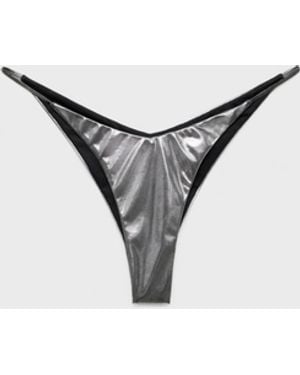 Mango Metallic Bikini Bottoms