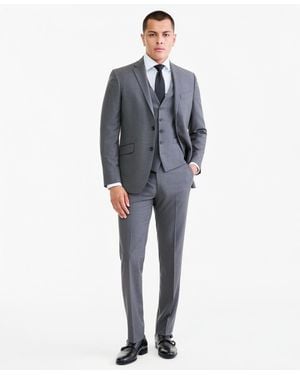 Kenneth Cole 3-piece Slim Fit Techni-cole Suit - Blue