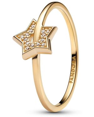 PANDORA Lab-grown Diamond Pave Star Ring (0.03 Ct. T.w. - Metallic