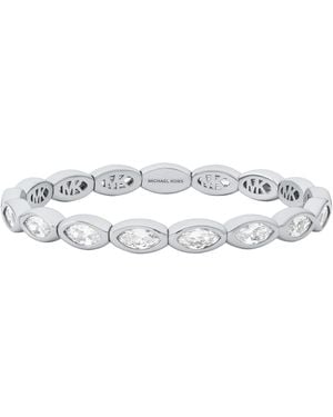 Michael Kors Marquise Stretch Tennis Bracelet - White