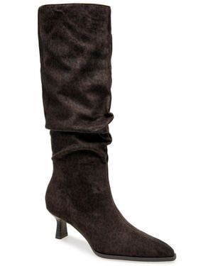 Kensie Ulysse Slouch Knee-high Kitten Heel Boot - Black
