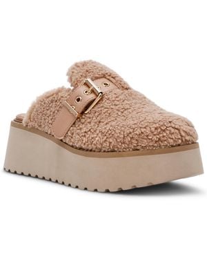 Dolce Vita Cozy Buckle Platform Clogs - Natural