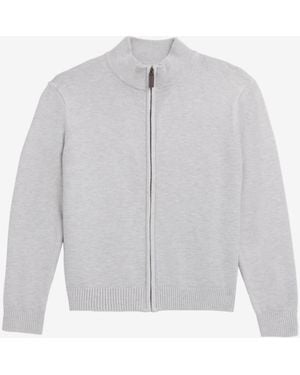 Xray Jeans Boy's Full Zip Cardigan Sweater - White