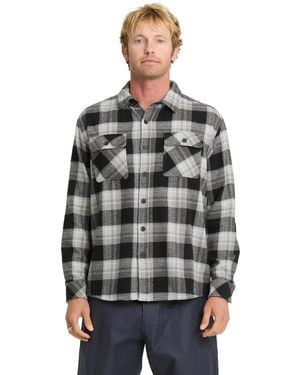 Quiksilver Regular-fit Plaid Shirt - Gray