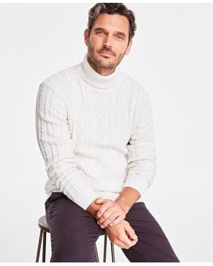 Club Room Chunky Turtleneck Sweater - White