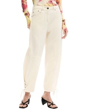 Desigual Long Tie Pants - White