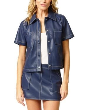 Central Park West Rusty Cropped Jacket - Blue