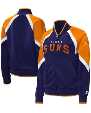 Starter Phoenix Suns Slam Dunk Raglan Full-zip Track Jacket - Blue
