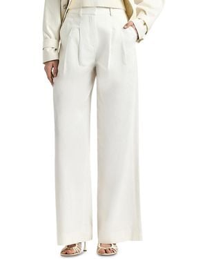 10 Crosby Derek Lam Juliana Mid-rise Wide-leg Pants - White
